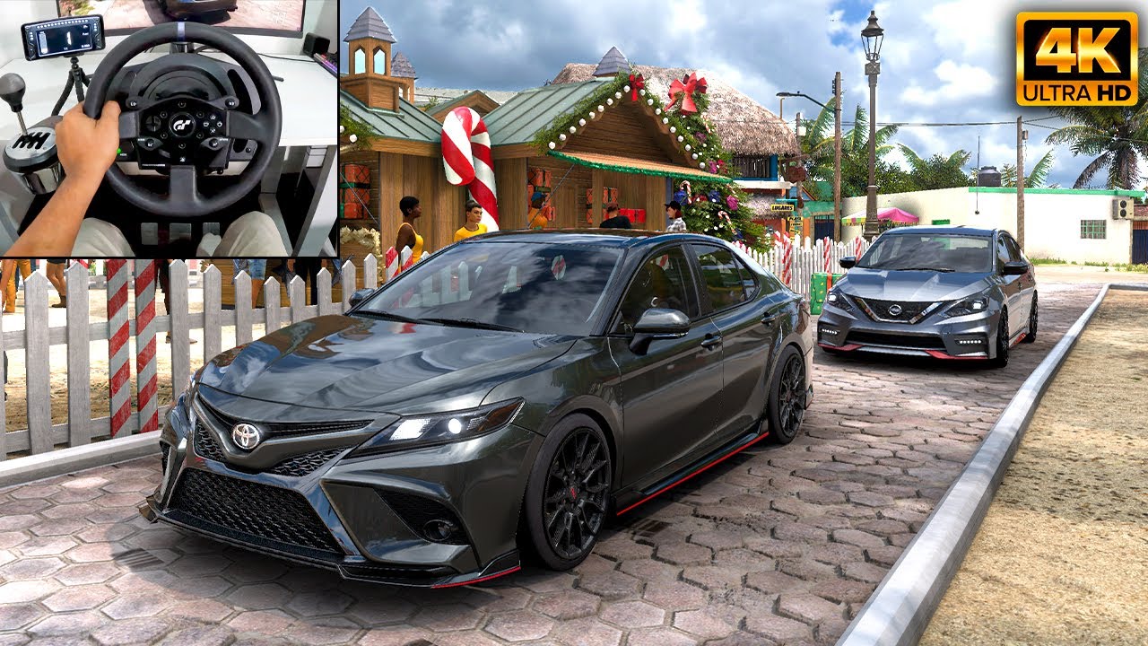 Toyota Camry TRD (460HP) & Nissan Sentra Nismo (410HP) | Forza Horizon 5 |Thrustmaster T300 gameplay