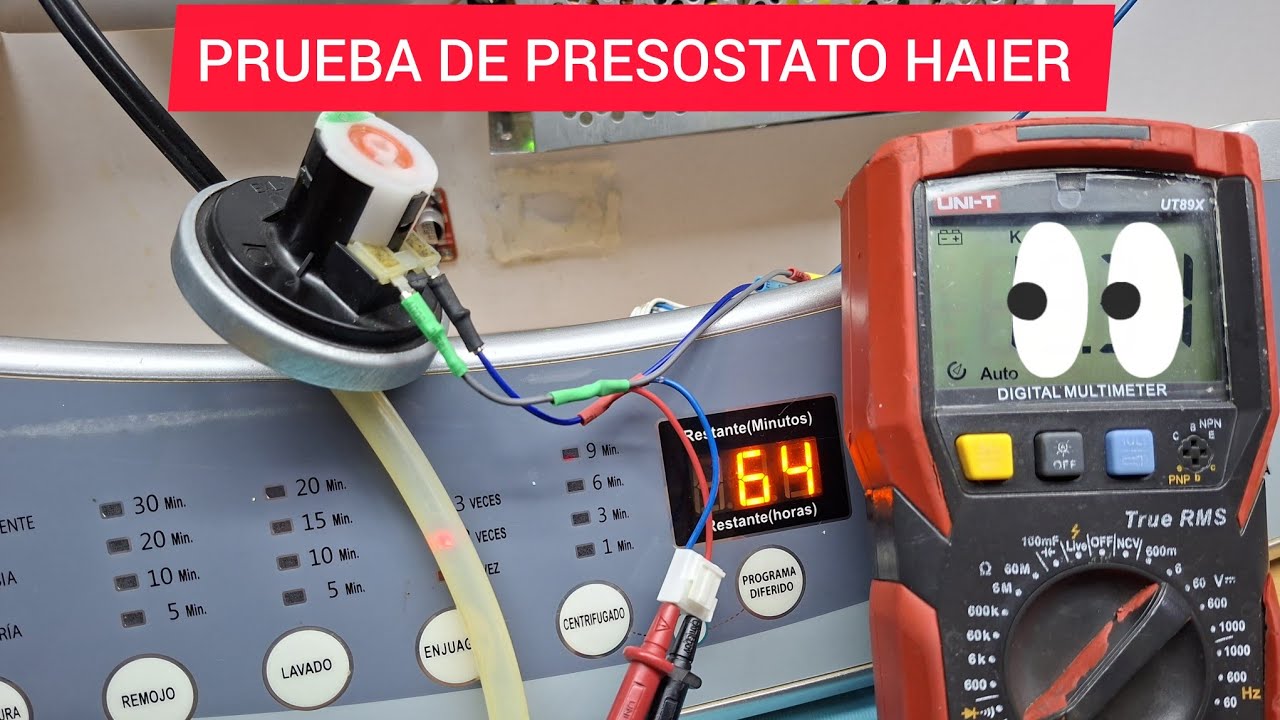 КАК ПРОВЕРИТЬ ДАТЧИК ДАВЛЕНИЯ НА СТИРАЛЬНОЙ МАШИНЕ HAIER XQB120-9188