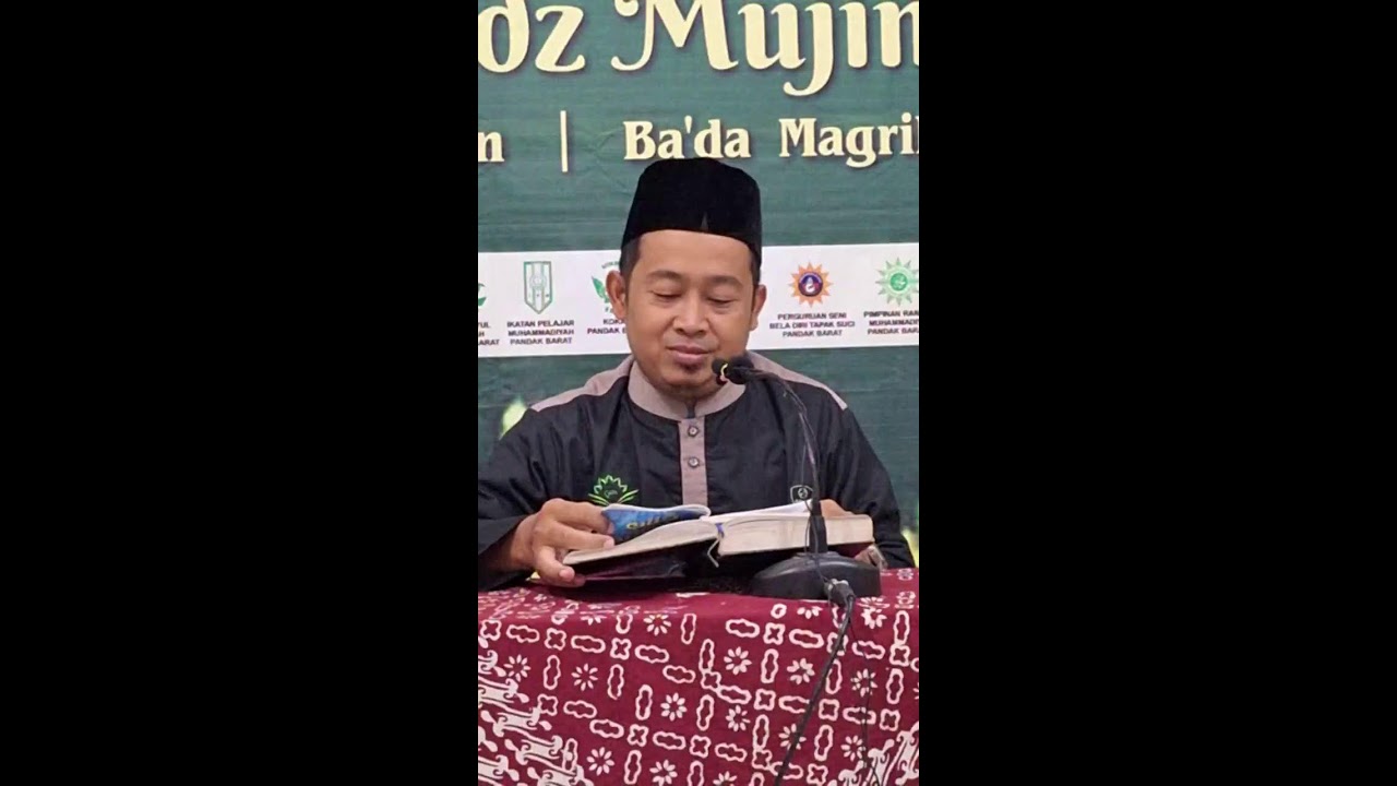 Устадз Муджиман в мечети Аль-Амин Калисат (ПКМ Западный Пандак) Трихарджо Пандак Бантул