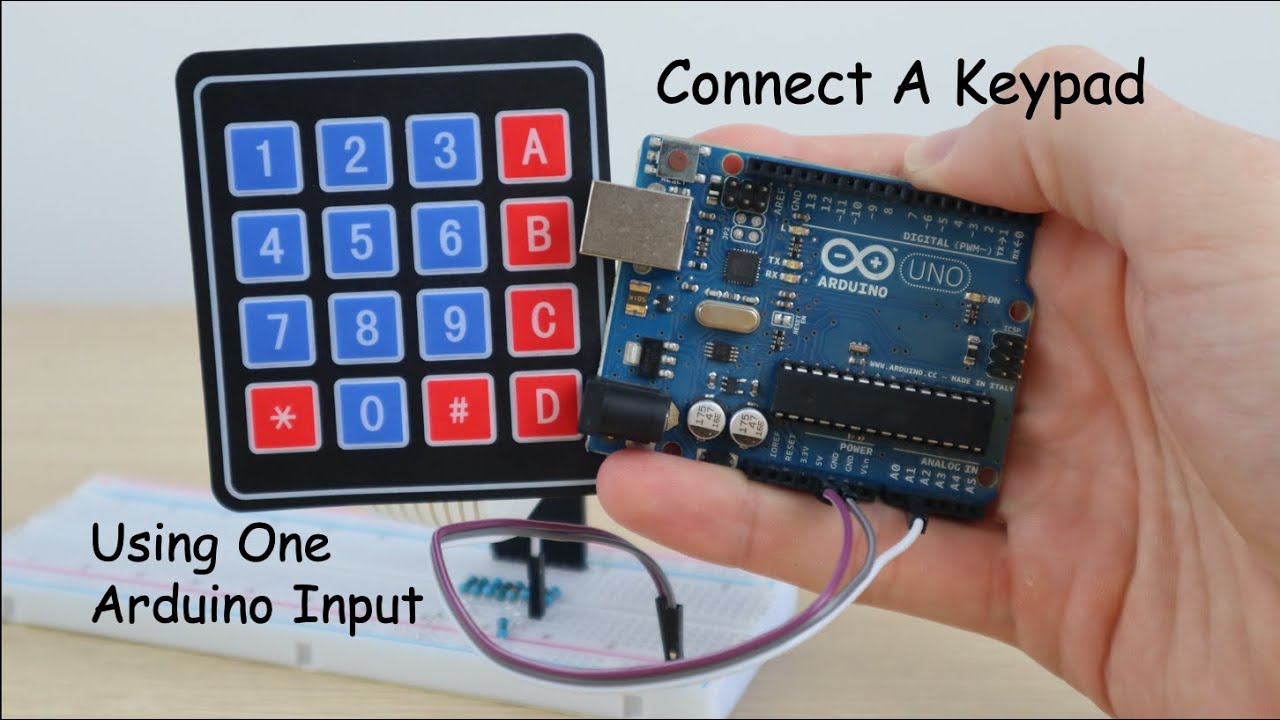 Connect A 4x4 Keypad To One Arduino Input