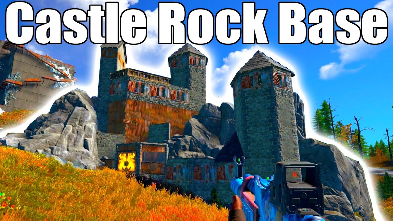 I Built A CASTLE in a Rock Nook - Rust Console Edition