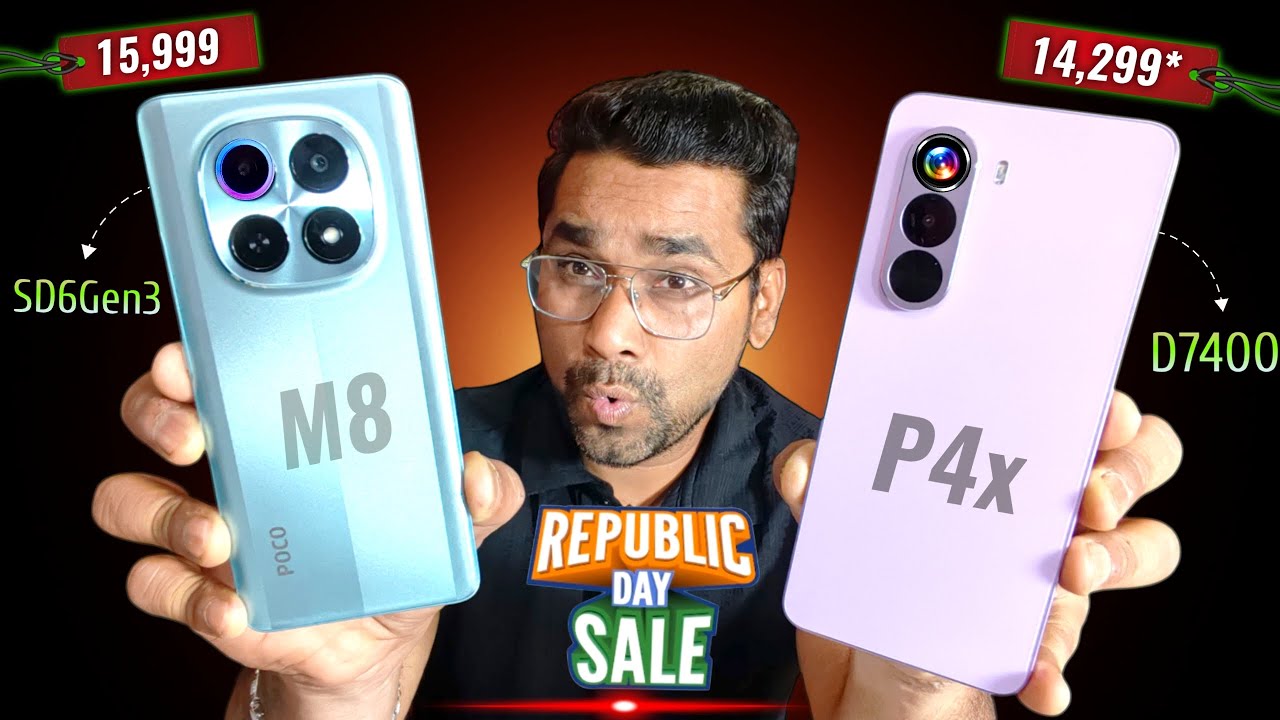 Полное сравнение и тест скорости POCO M8 и realme P4x | Snapdragon 6-го поколения 3 против Dimens...