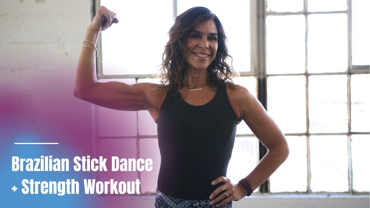30 Min Brazilian Stick Dance with Strength Workout