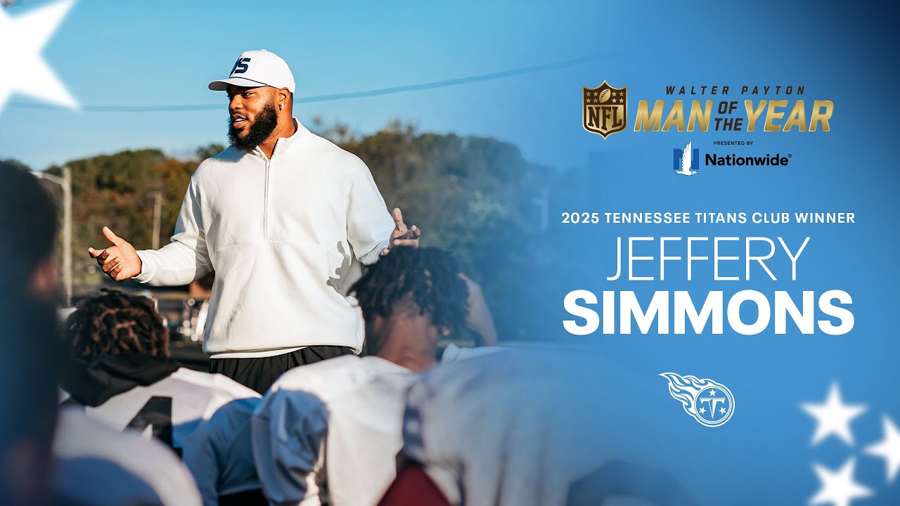 Jeffery Simmons Named the Titans&rsquo; 2025 Walter Payton NFL Man of the Year Club Winner
