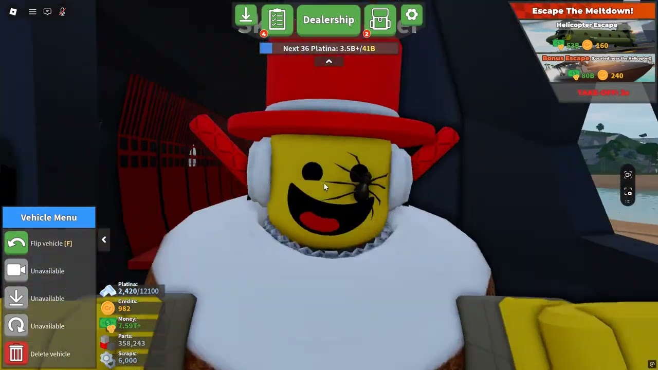 Energy Core Self Destruct Part 2 On Car Crushers 2 Physics Simulation Roblox