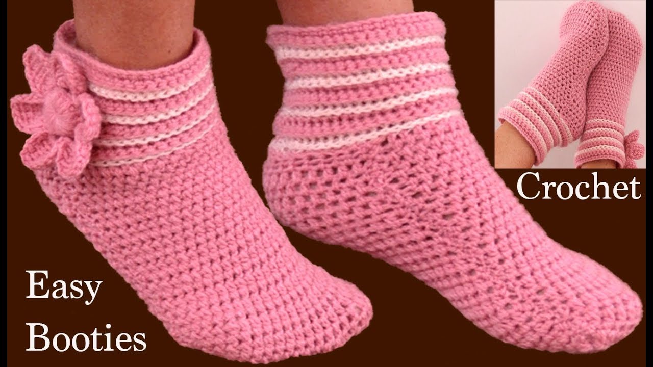 Zapatos a Crochet fáciles para principiantes tamaño adulto tejido tallermanualperu