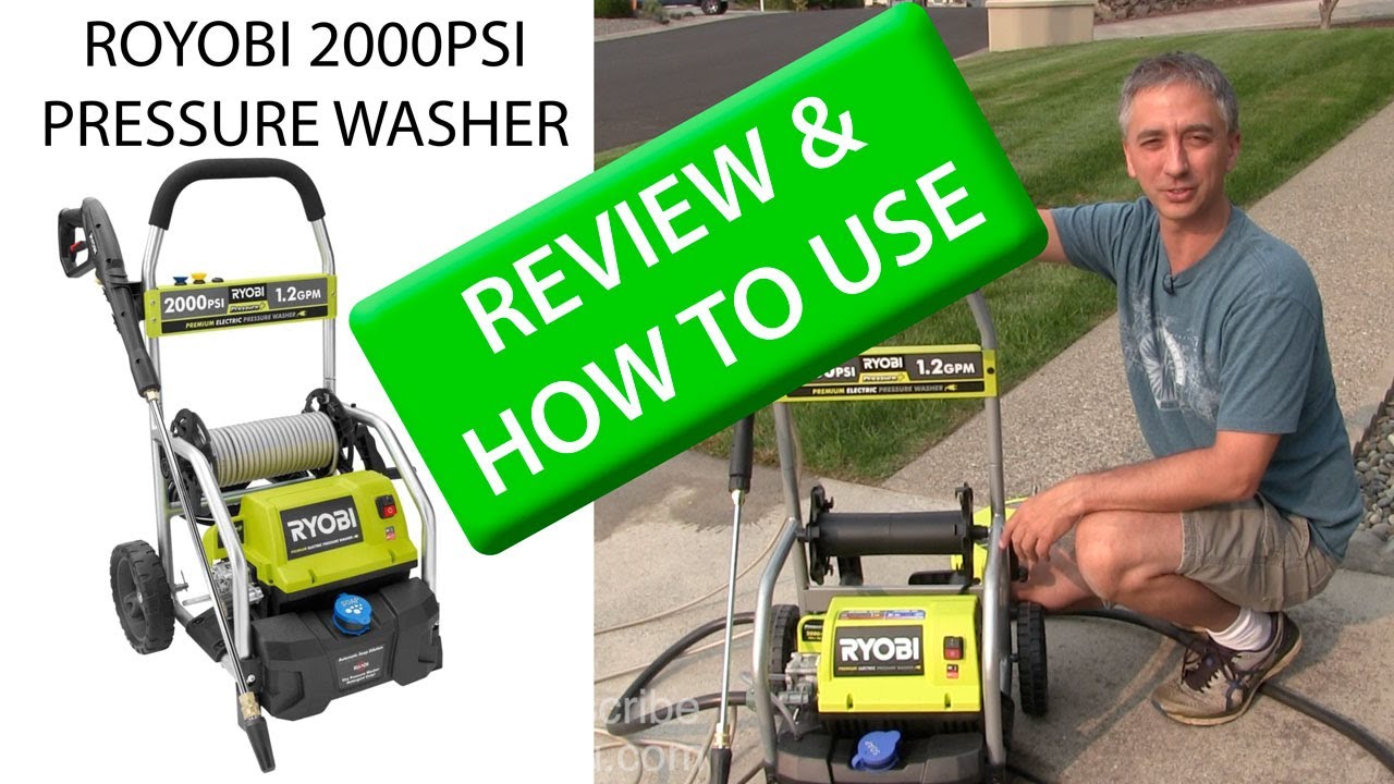 Ryobi 2,000-PSI 1.2 GPM Electric Pressure Washer Review and How To