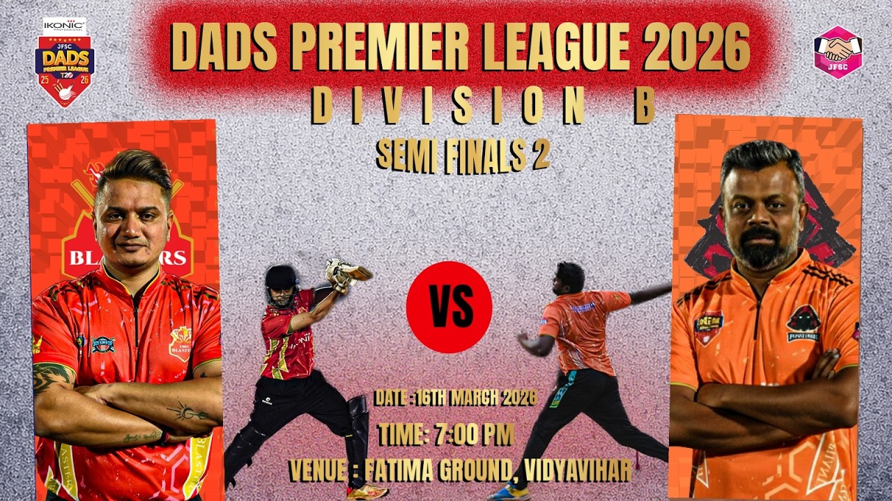 DBIS BLASTERS VS PODDAR PHANTOMS |DIV-B SEMI FINAL | JFSC DADS PREMIER LEAGUE | SEASON 5