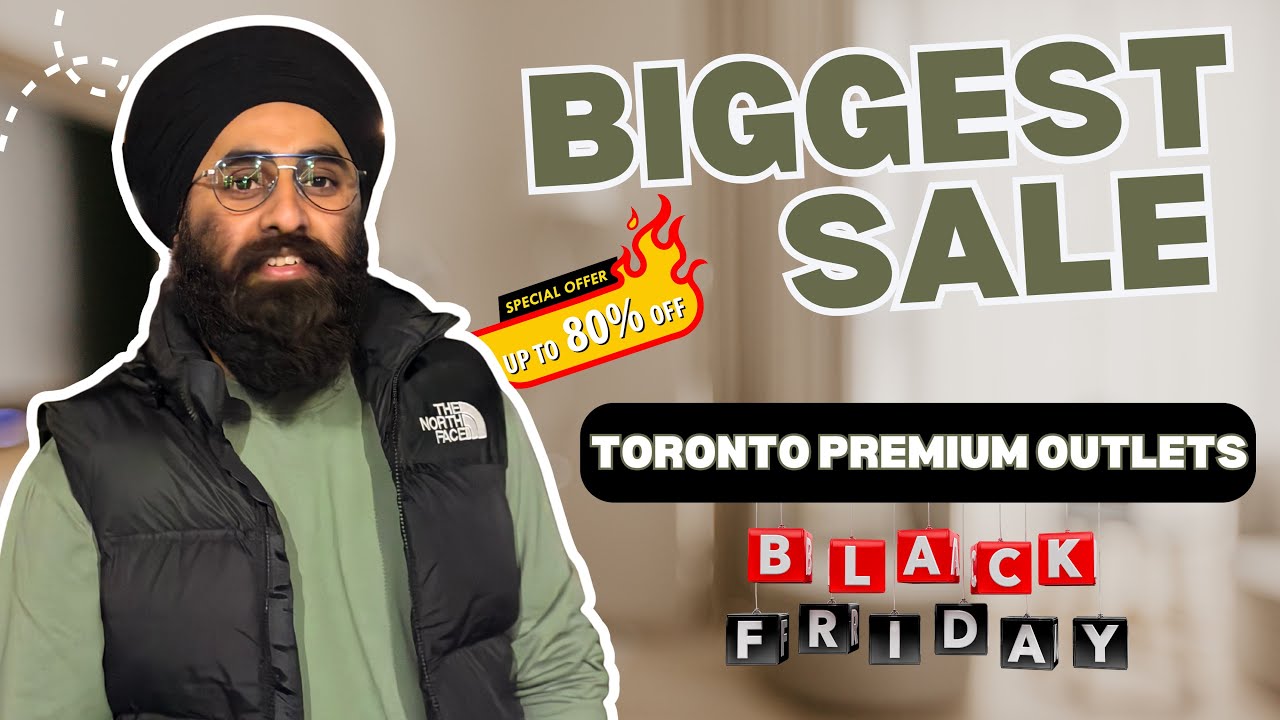 Black Friday Sale in Canada 🔥 | Toronto Premium Outlets | Punjabi Vlog
