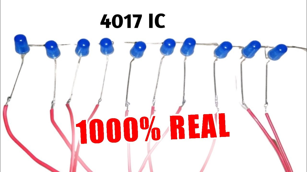 how to make led chaser with 4017 ic