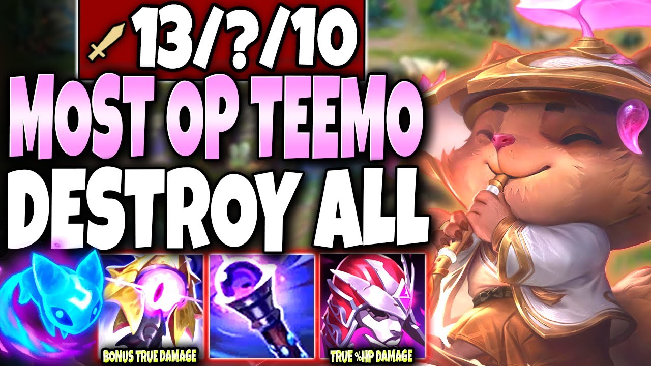 This is the MOST OP Teemo Season 11 Build to DESTROY and CARRY ALL 🔥 LoL Top Lane Teemo s11 Gameplay