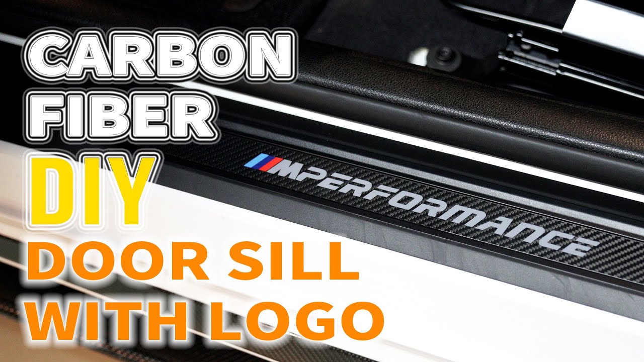 Как сделать порог из углеродного волокна с логотипом [сделай сам]