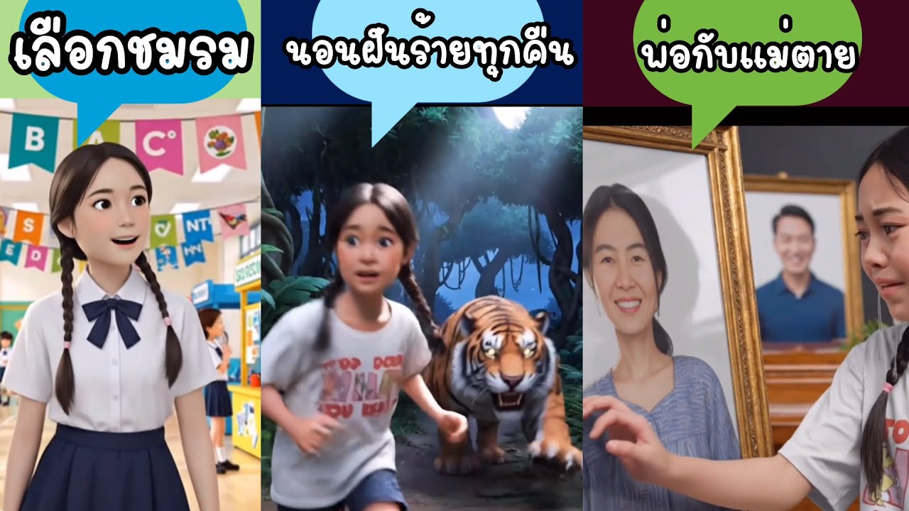 รวมคลิป เลือกชมรม | หาผมหงอกให้แม่ | นอนฝันร้ายทุกคืน | พ่อกับแม่ตาย