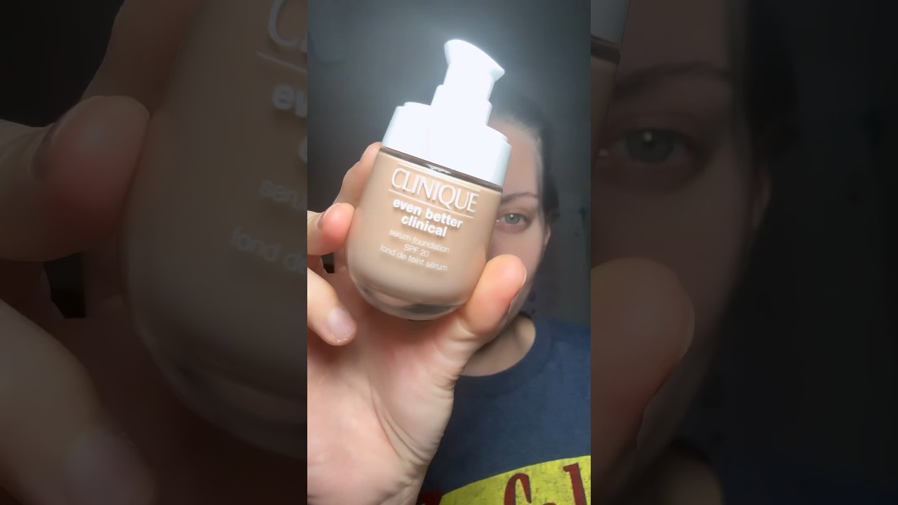 DOUBLE WEAR&rsquo;S WORST ENEMY😬 #clinique #makeuptutorial #makeup #foundation #foundationreview
