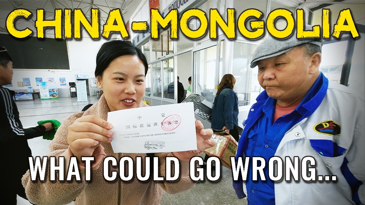 We Took A Bus From China Across The Border Into Mongolia