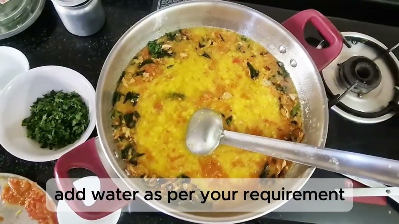 Simple toor dal recipe, Maharashtrian style godi dal.