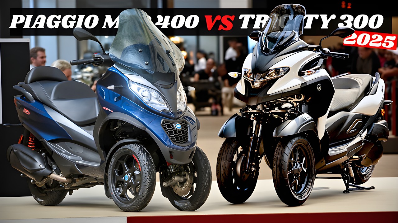 2025 Yamaha Tricity 300 vs Piaggio MP3 400 &ndash; Which 3-Wheel Scooter Rules the Road?