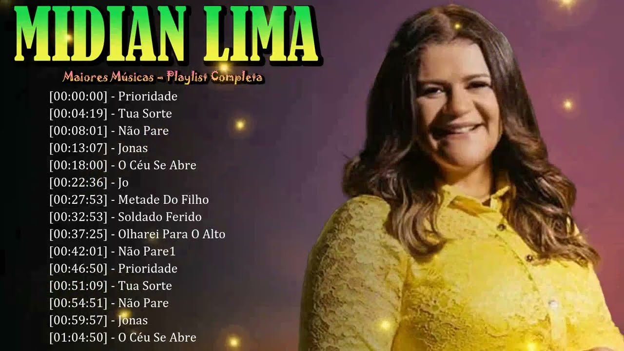 🌸🎤 Midian Lima - Hinos inspiradores celebrando milagres de Deus em cada verso 🙌💫