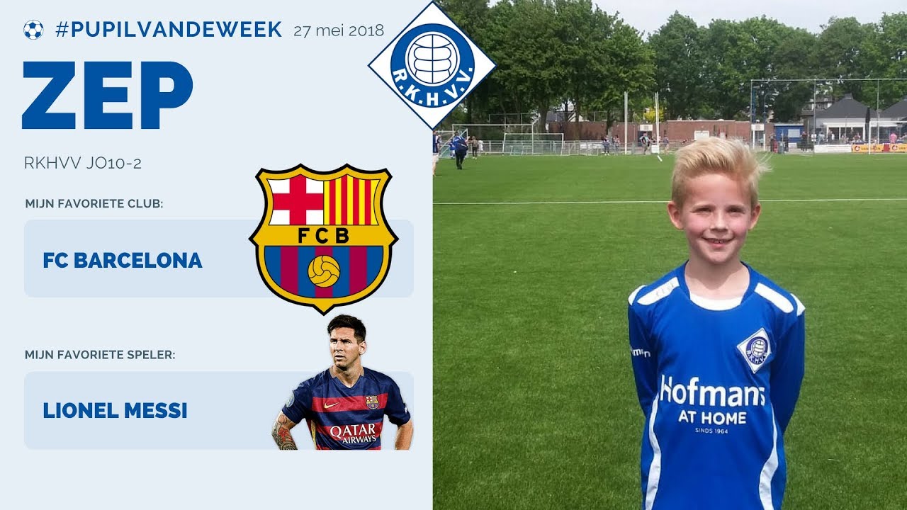 ZEP pupil van de week op 27 mei - RKHVV