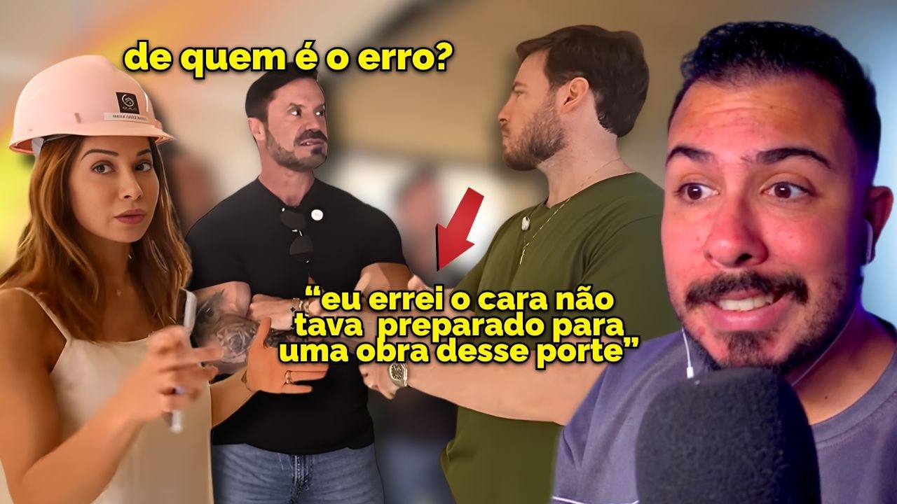 THIAGO NIGRO FALA QUE ERROU AO CONTRATAR AMIGOS PRA OBRA PT72