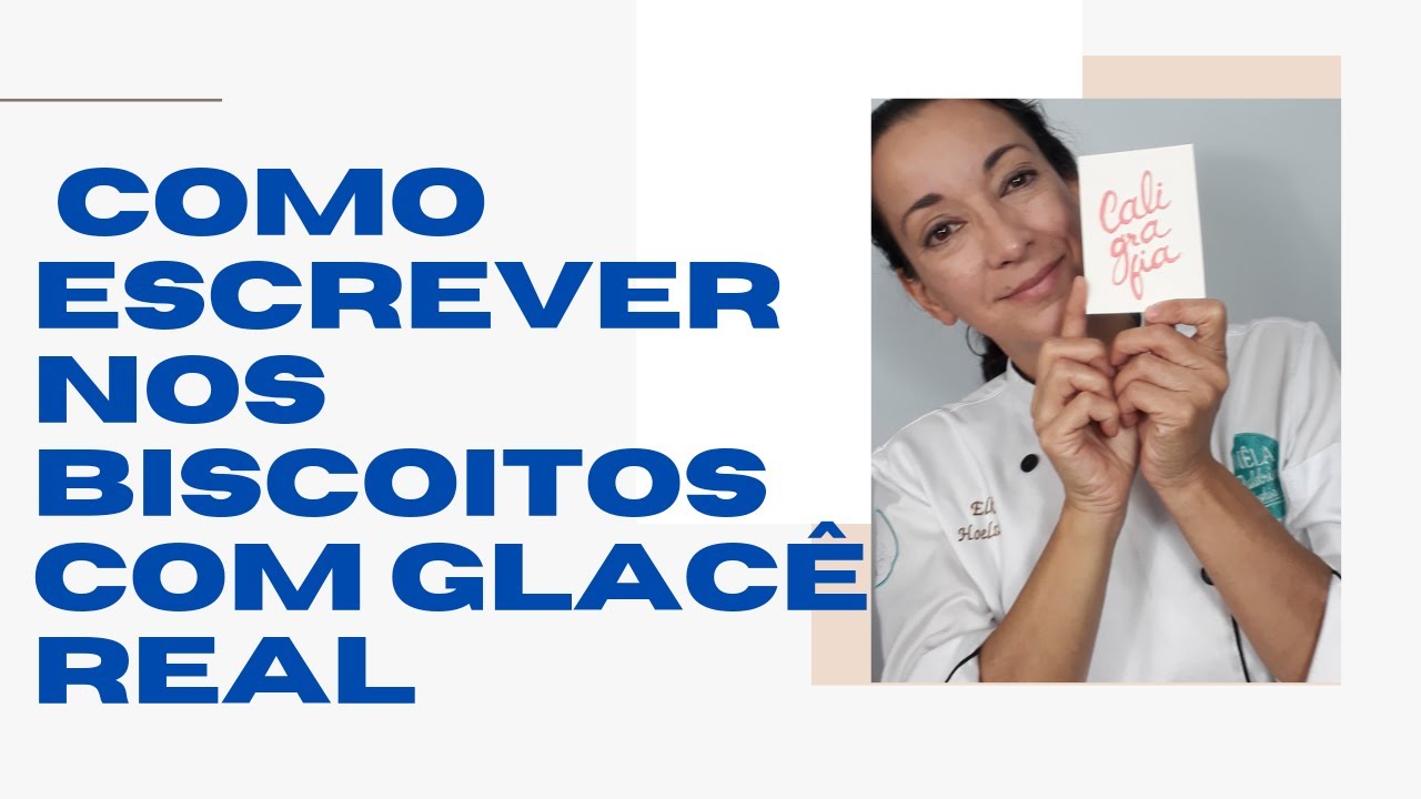 Como Escrever Nos Biscoitos Decorados - Aula de Caligrafia