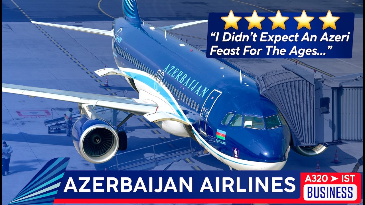 A Legit Personal Buffet on AZERBAIJAN AIRLINES ✦ Business Class Trip Report ✦ Baku to Istanbul