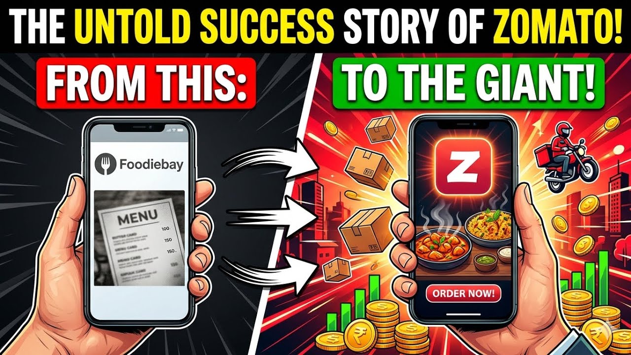 How Zomato Became India&rsquo;s Biggest Food Delivery Giant | The Untold Success Story of Zomato