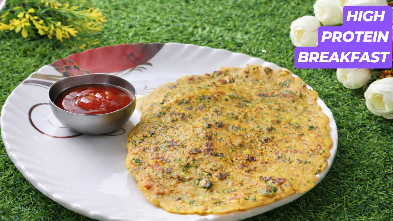 High Protein Besan Chilla Recipe | Healthy Indian Breakfast for Weight Loss & Muscle Gain