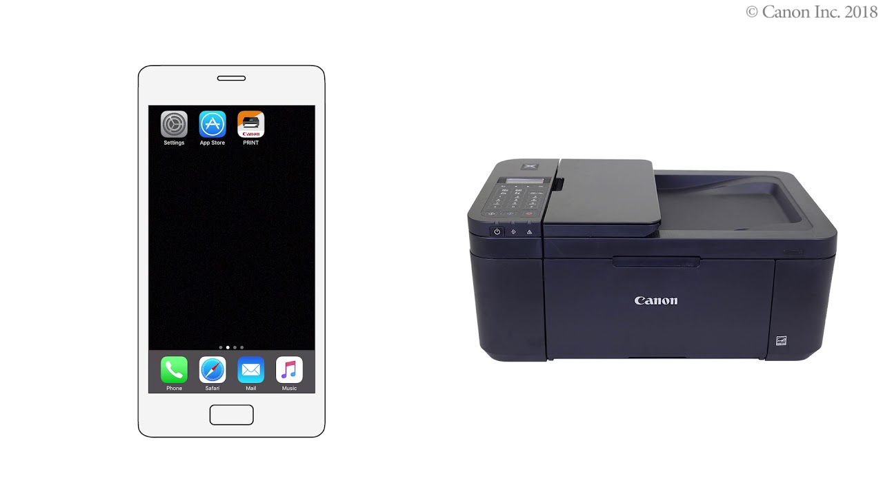 Вывод на печать со смартфона (iOS) - 2/2 (TR4500 series / E4200 series)