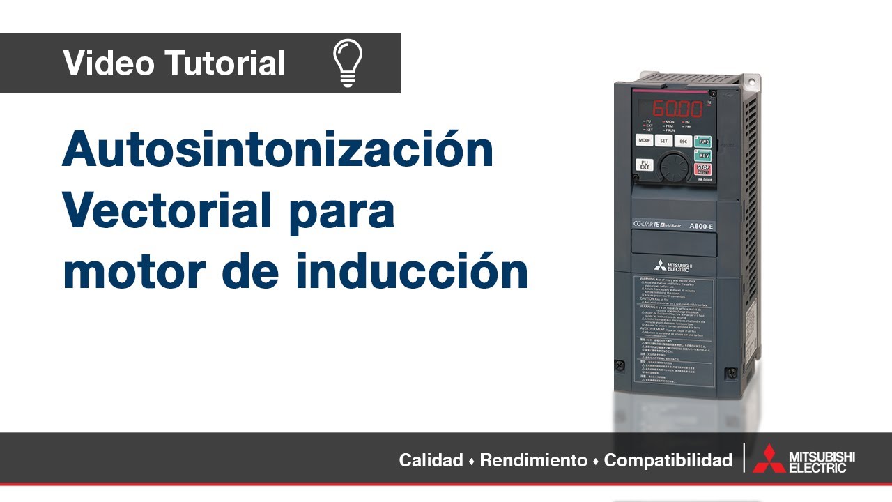 💡⚙️ Tutorial: Autosintonización vectorial para motor de inducción con inversor A800