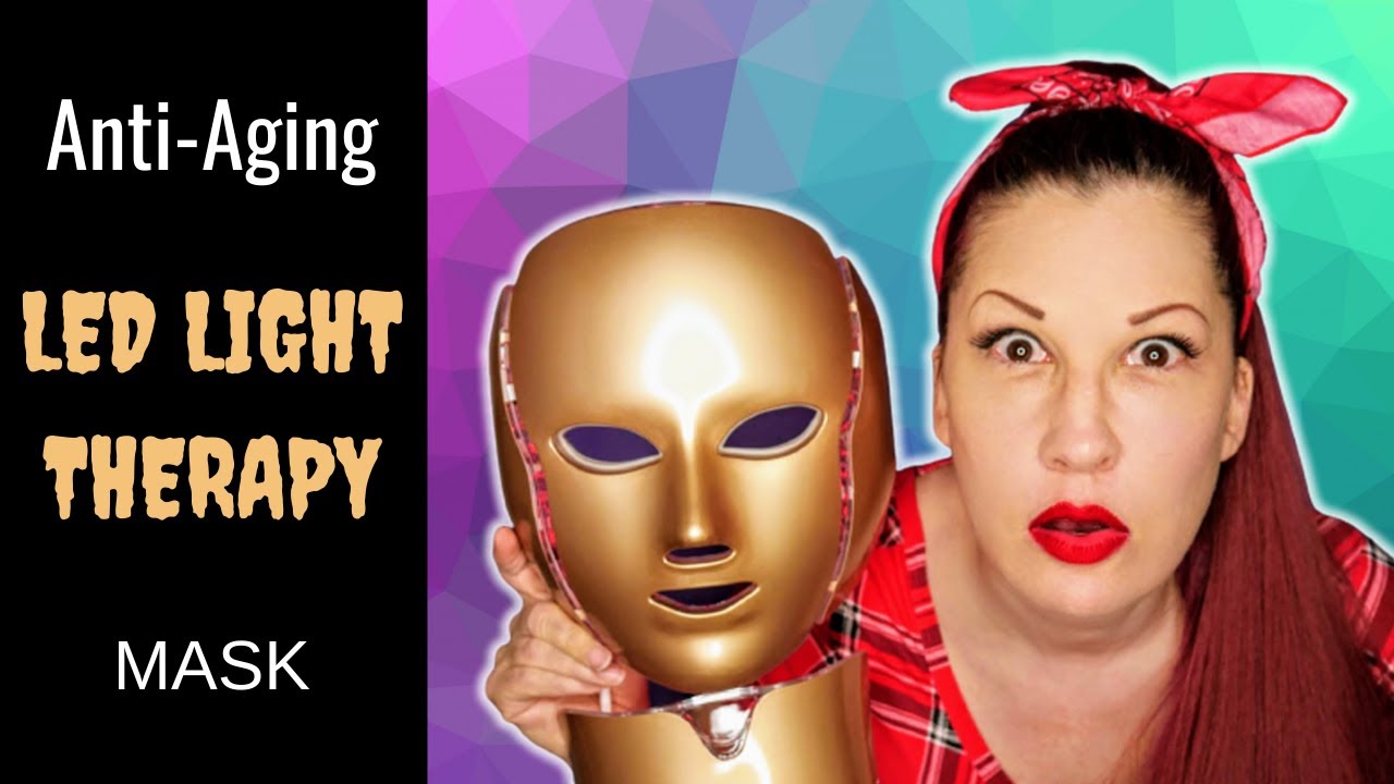 ANTI-AGING GREEN LED LIGHT THERAPY MASK DEMO // Hime Sama LED Face Mask Review