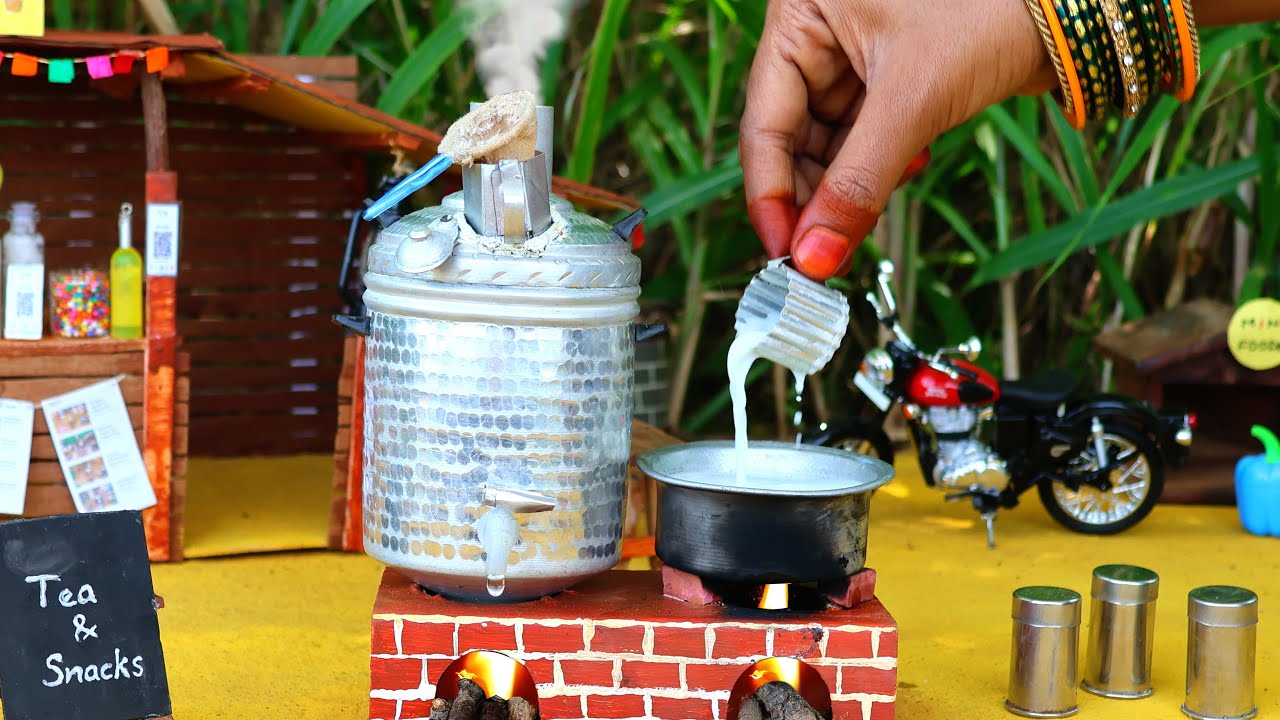 Aloo Chop + Tea (Street Food) | Chai with masala Bonda | Road Side Series Ep:2 | Mini Foodkey