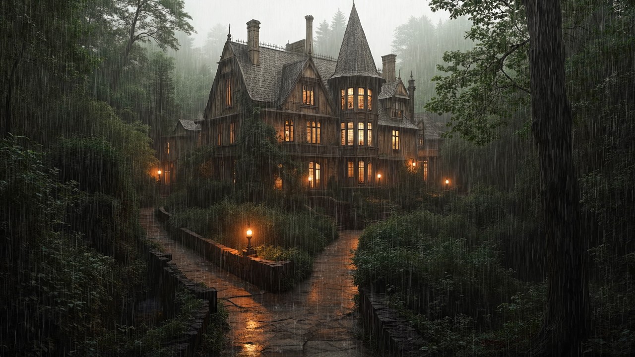 Where Thought Grows in the Rain | Dark Academia Piano for Quiet Study & Deep Reflection