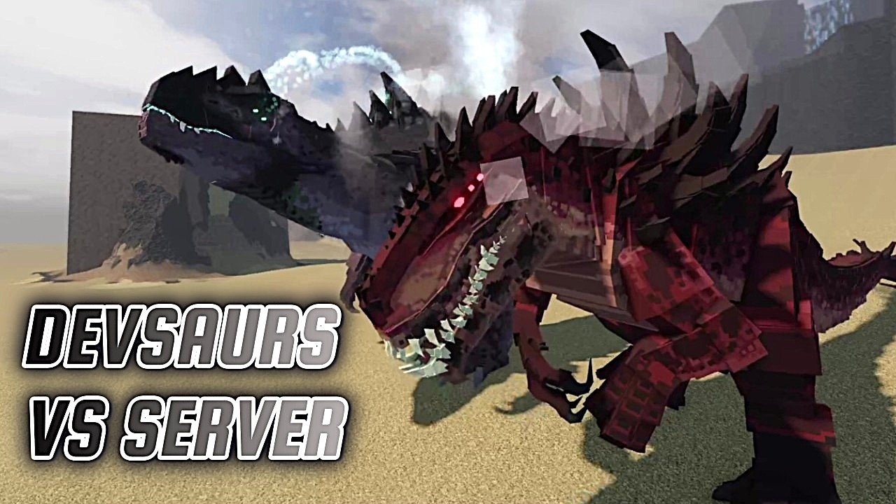 DEVSAURS OVERPOWERED SKINS VS SERVER! | Jurassic Blocky