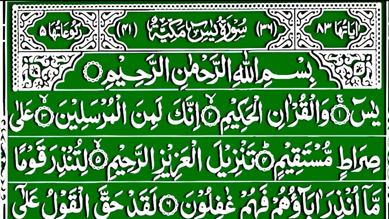 Surah Yaseen | Yasin Full | یس سورہ  | Quran Recitation Full Hd | Surah Ar Rahman | Full Tilawat