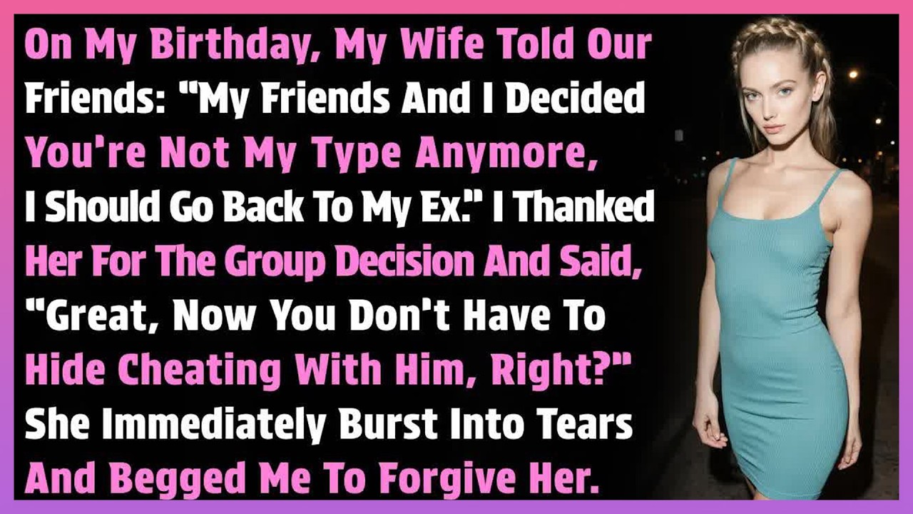 On My Birthday, My Wife Told Our Friends： “My Friends And I Decided You’re Not My Type Anymore,