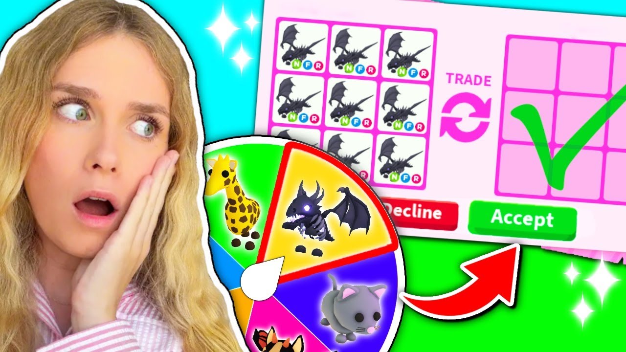 EXTREME MYSTERY WHEEL DECIDES What We TRADE In Adopt Me! (Roblox)
