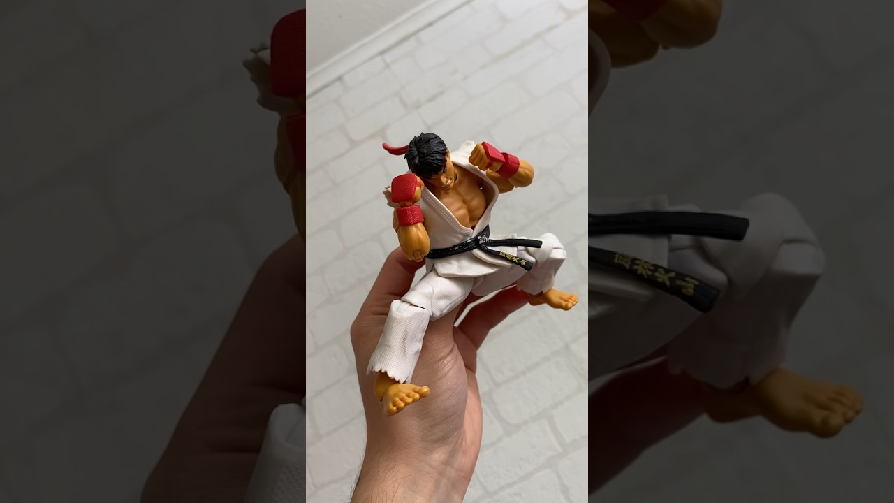Having some fun with Jada Toys Street Fighter Ryu #foryou #streetfighter #marvelvscapcom #ryu #fyp
