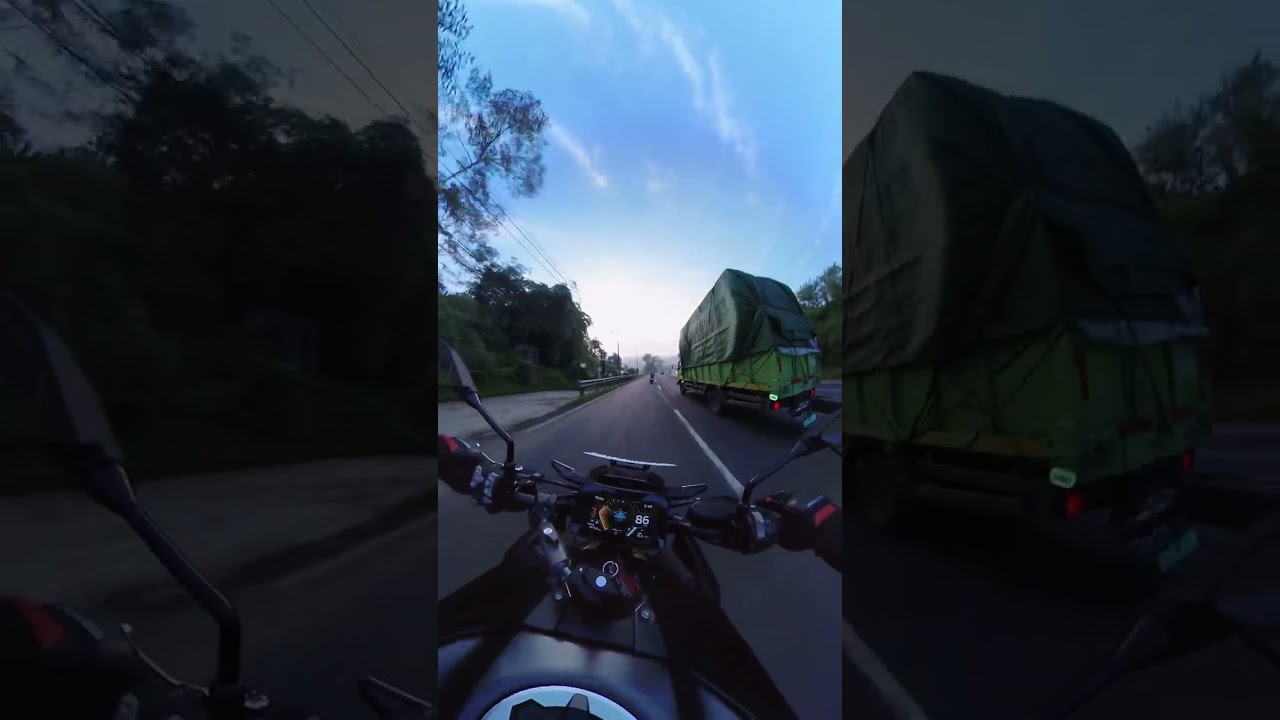 Riding through Forest, very Crowded truck
