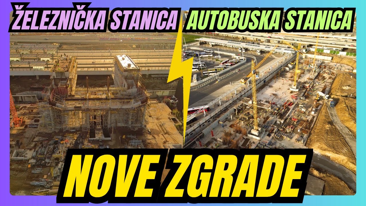 Saobraćajno čvori&scaron;te u bloku 42 - nove zgrade železničke i autobuske stanice ,,jure