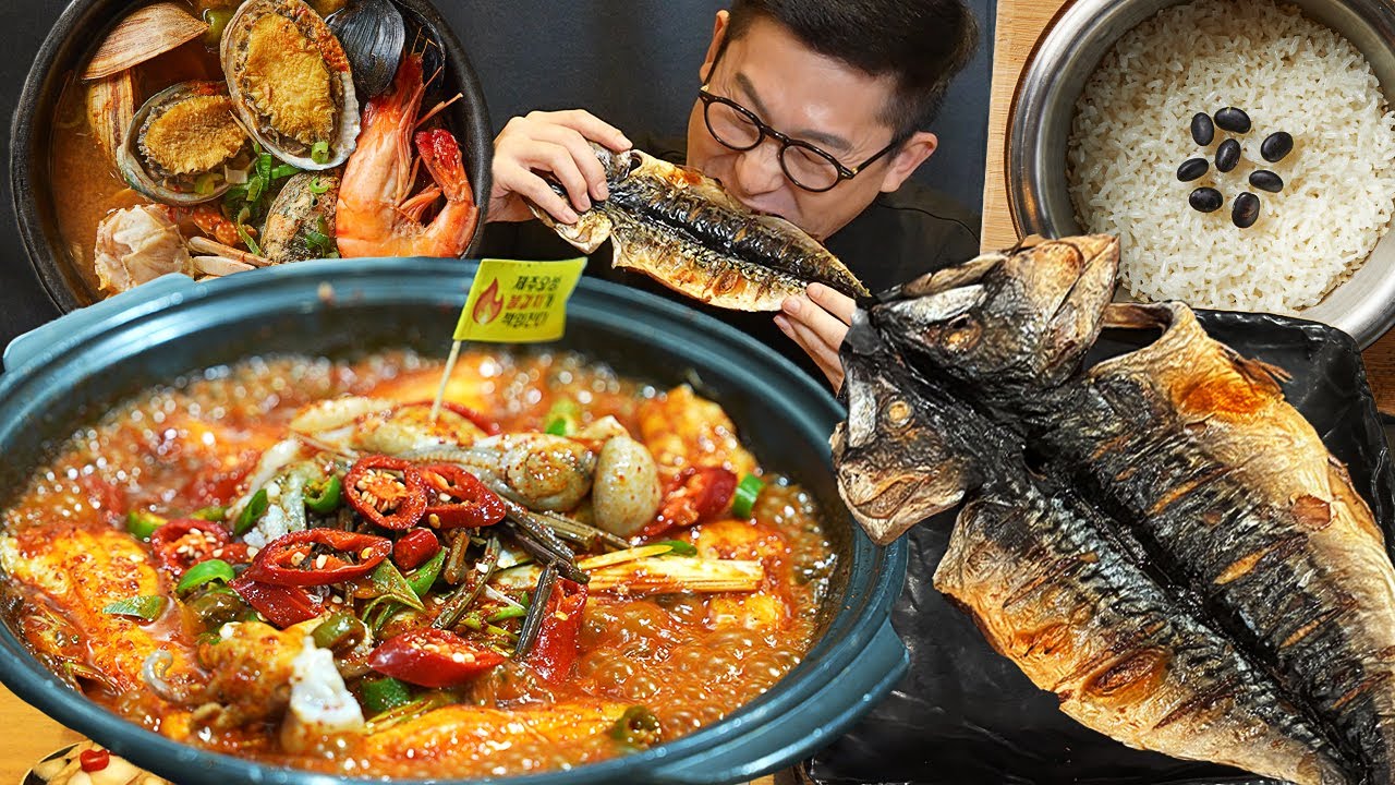 ASMR MUKBANGㅣSpciy Braised Cutlassfish & Grilled MackerelㅣEATING SHOW