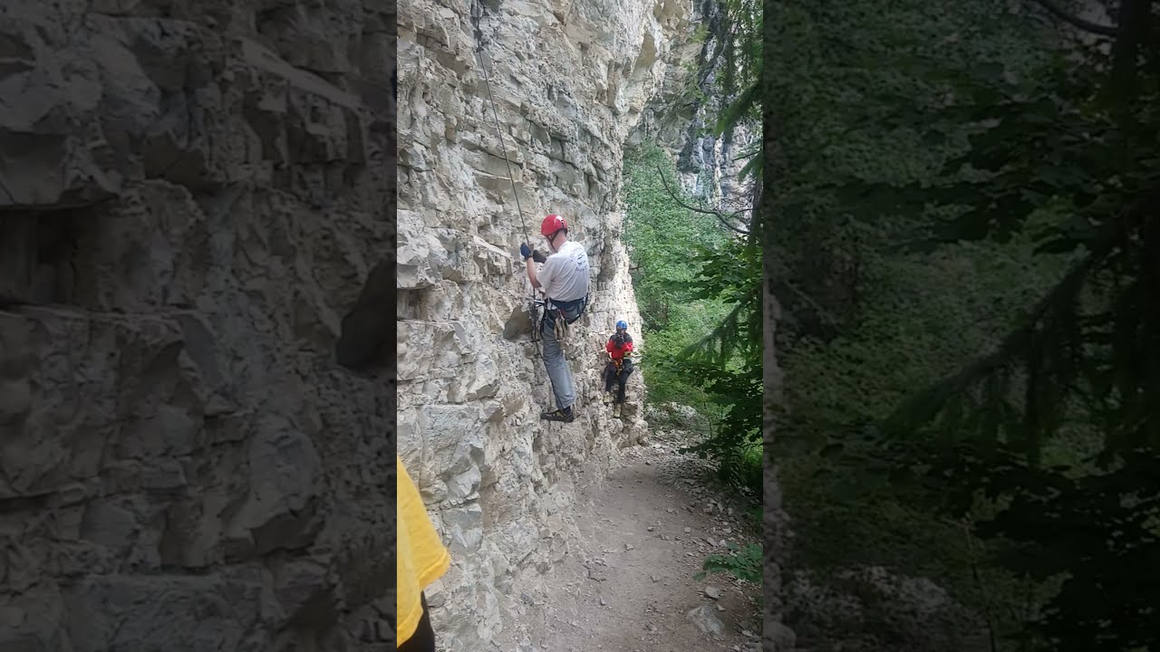 Via ferrata Postalmklamm wariant F (Postalmklamm Klettersteig mit F-variante)