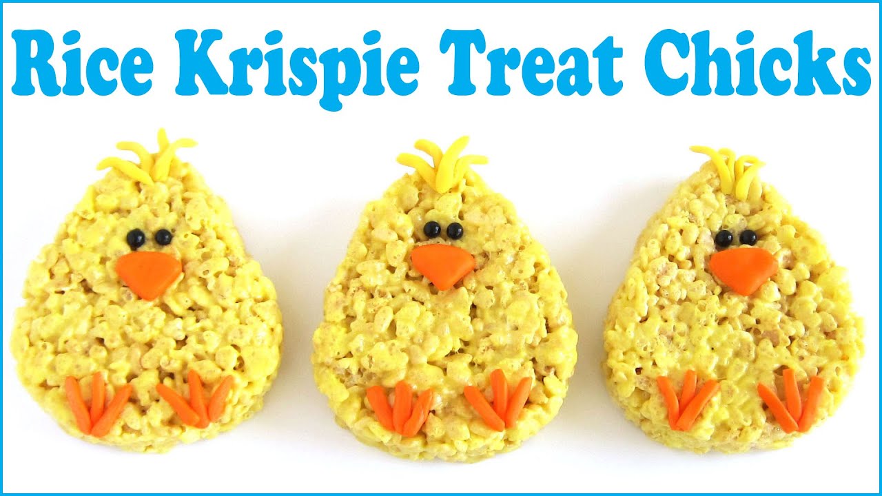 Easter Rice Krispie Treat Chicks