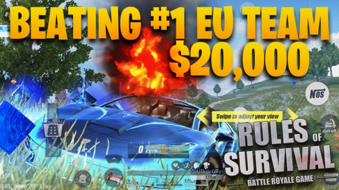 BEATING #1 EU RGS WINNERS IN A TOURNAMENT (They Won $20,000 Prizepool) Rules Of Survival