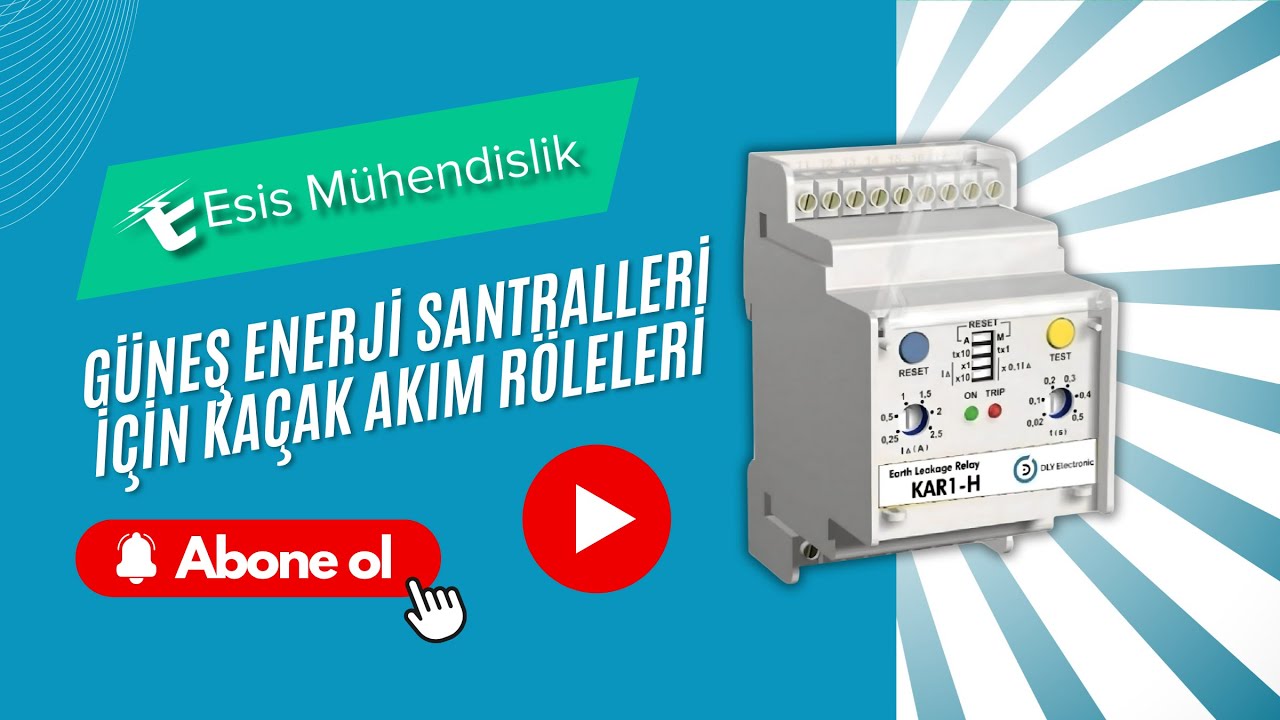 Güneş Enerji Santralleri için kaçak akım röleleri