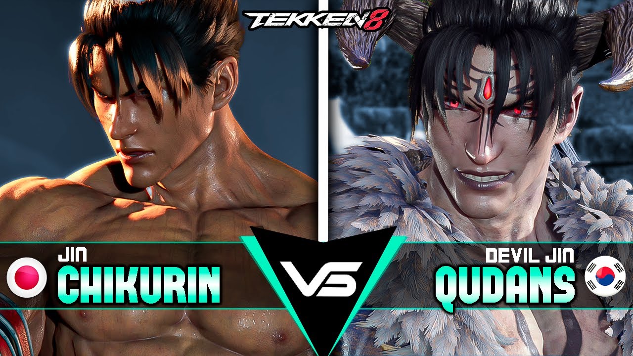 CHIKURIN (Jin) vs QUDANS (Devil Jin) ➤ Pro Players - Top Players - Tekken 8 - Ranked Match