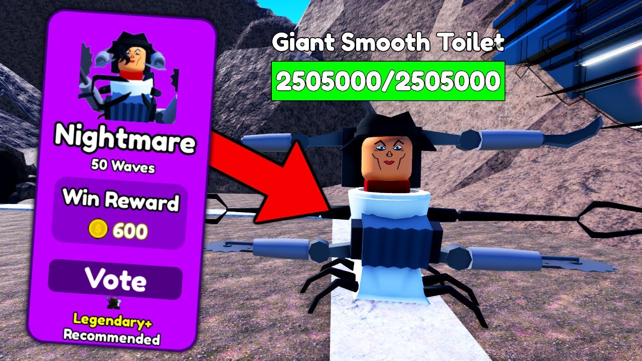 WALCZĘ Z NOWYM BOSSEM 🔥 na NIGHTMARE w TOILET TOWER DEFENSE w ROBLOX (MICHAEL JACKSON)