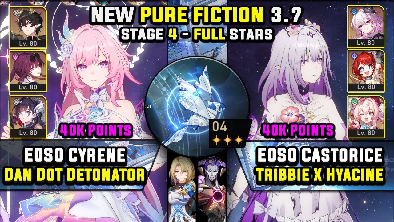 E0 Cyrene DoT Team W/ Hysilens & E0 Castorice Carry (3 Stars) Pure Fiction 4 Honkai Star Rail 3.7