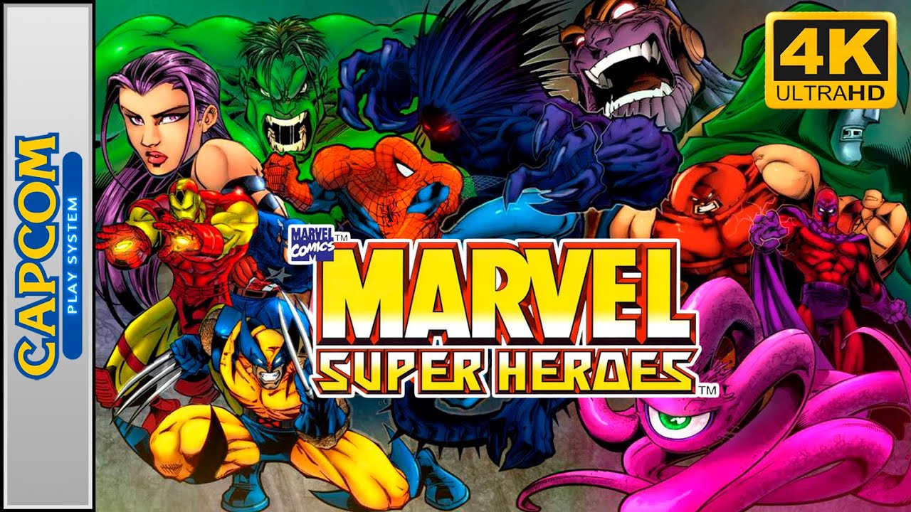 Marvel Super Heroes (Arcade CPS-2) Longplay 4K 60FPS