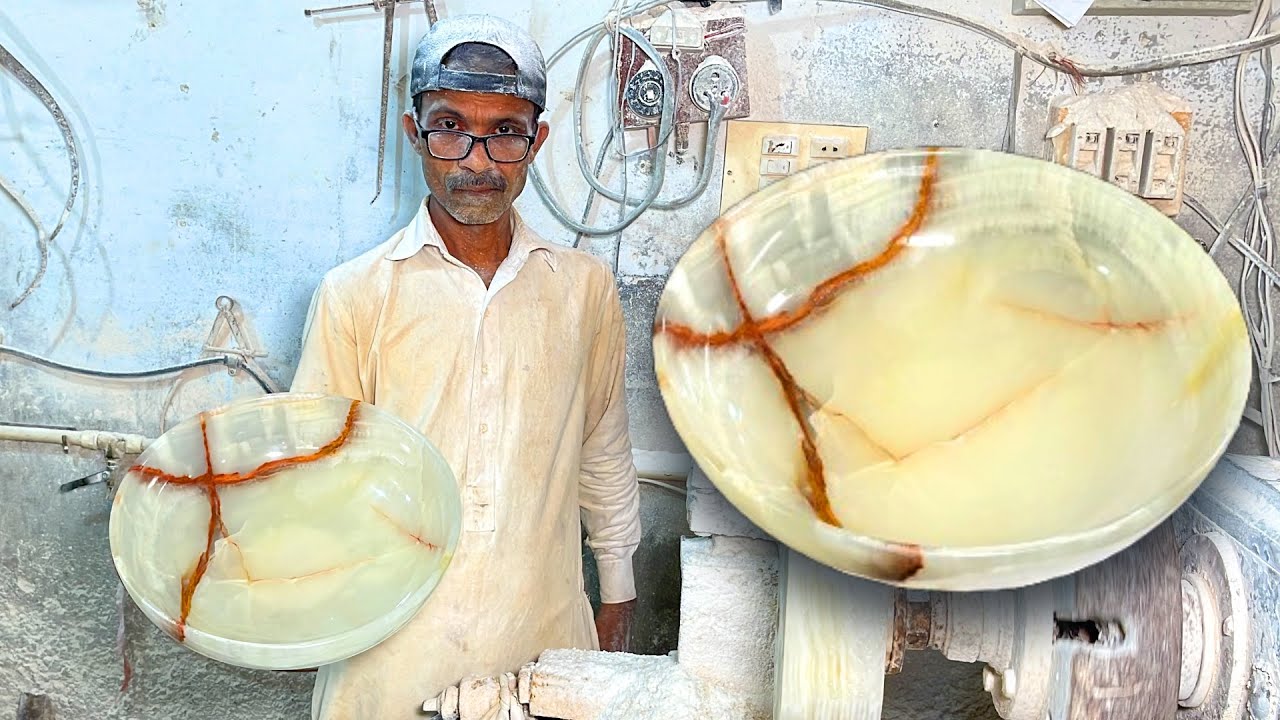 ONYX Marble Stone Bowl are Made! ONYX Marble Bowl